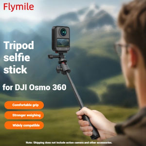 Flymile Portable Tripod For DJI Omso Nano/Osmo 360/Pocket 3/Action 5 Pro 4 3/GoPro Hero 13/Insta360 X5/X4/X3 Foldable Mini Tripod Camera Stand Accessories