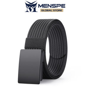 MENSPE Fashion Mens Belts Durable Nylon Belt Trendy Utility Waist Belts 120cm Adjustable Length Scratch Resistant Belts for Men Vintage Jeans Belt for Men