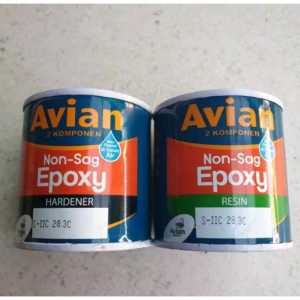 AVIAN NON SAG EPOXY + HARDENER 800 gr Resin + Hardener tambal kapal bocor tandon tangki bocor