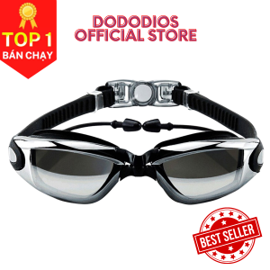 [Chuyên Nghiệp] kính bơi tráng gương mắt kính bơi có bịt tai chống nước tuyệt đối chống tia UV bảo vệ mắt - Chính hãng dododios