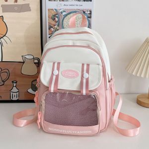 COLOO Multiple Colors Itabag Nylon Zipper Bag Doll Display Bag Large Capacity Kawaii Travel Backpack Girls and Boys