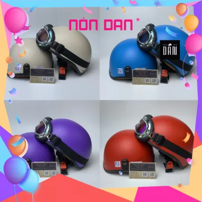 DANSHOP Mũ Bảo Hiểm Thời Trang - An Toàn - Giá Rẻ - Chất Lượng [Tặng Lưỡi Trai] Mũ Bảo Hiểm Nửa Đầu Ép Nhiệt Viền Lưới-Nón Phi Công Cao Cấp BAO ĐẬP BAO TEST