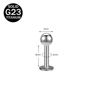 ZS 1 PC Titanium Steel Septum Clicker Piercings Belly Ring 16G Lip Labret Rings Ear Cartilage Tragus Piercing Jewelry Fashion Body Jewelry