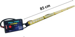 Light bar strobe raptor 8 channel 8 mode 12V atau 24V volt untuk bus truk dll