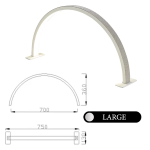 Desktop LED video light  fill light facial beauty fill light 3000K-6000K light half moon beauty salon makeup live streaming bedside metal lamp holder folding LED light table clip