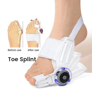 เครื่องเข้าเฝือกที่รองปุ่มหัวแม่เท้าขนาดใหญ่1ชิ้นอุปกรณ์แก้ไขที่ยืดหัวแม่มือลูกบิดปรับได้ปรับปรุงนิ้วหัวแม่เท้าผิดรูปออร์โทพีดิกส์