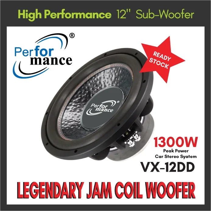 VX-12DD 12" High Performance Woofer 1300w (1 PC) SPECIAL PROMOTION!!!