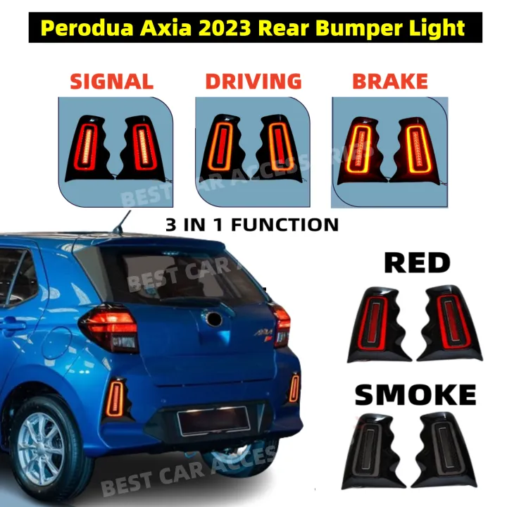 Perodua Axia 2023 2024 Tail Rear Bumper Lights Lamp LED Reflector ...