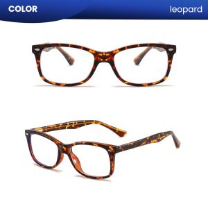 IOOI Eyewear -  Kacamata Kotak TR Lentur Anti Radiasi Blueray Photocromic Blueray Pria Wanita 201