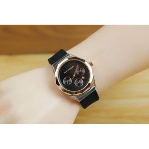 FLASH SALE / Jam Tangan Fashion Wanita Hush Puppies Rubber DT-074 Bonus Box &  Baterai Cadangan
