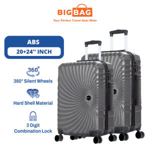 BIG BAG Core Luggage 2 in 1 (20" + 24") (ABS) Acrylonitrile Butadiene Styrene Luggage Bag Travel Suitcase Beg Bagasi