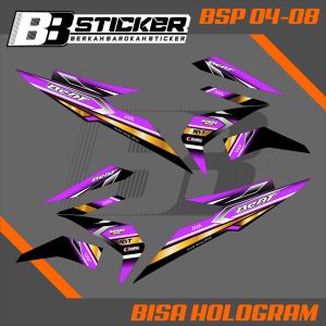 Sticker Striping BISA HOLOGRAM Motor Honda Beat Esp Street Fi New 2016 2017 2018 Bsp 4