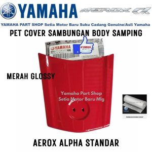 Pet Cover Merah Glossy Aerox Alpha Standar Red Solid H Asli Yamaha Setia Motor Baru