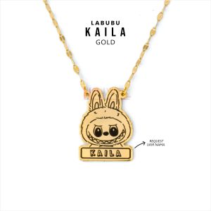 LABUBU NECKLACE Kalung Kustom Nama Anak Perempuan Anti Karat