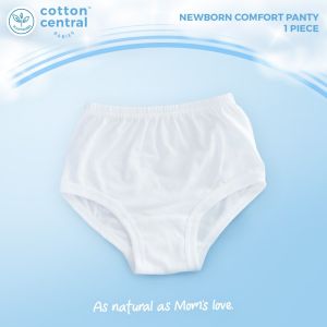 Cotton Central™ (3 pcs) Comfort Panty Newborn  Infant Baby Girl 100% USA Cotton
