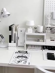 🌟SG STOCK🌟Desktop Drawer Storage Stackable Mirror Cabinet Organizer Drawer