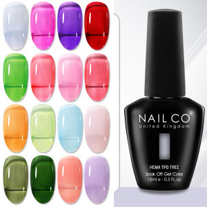 NAILCO Gel Nail Polish Colors Nail Supplies Vernis Semi Permanent Nail Art Manicure Soak Off LED UV Gel Nail Varnish Summer 15ml