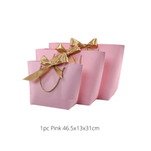 Personalized Paper Bag Gift Bag Gold Ribbon Party Favor Envelope Card Giveaway Gift Box Christmas Birthday Chiffon Wrapper Corporate Packaging