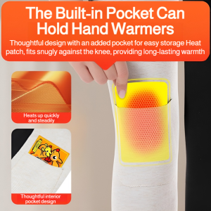 Knee Pads Good Warmth Practical and Convenient Warm Knee Pads Traceless Storage of Small Items