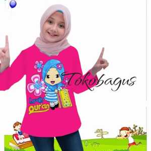 kaosanak//KAOS LENGAN PANJANG USIA 1-12 TAHUN MOTIF HIJAB