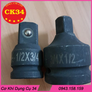 Đầu Chuyển vặn khẩu cỡ lớn 3/4 inch sang 1/2 inch và 1/2 inch sang 3/4 inch cho máy bulong