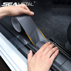 3D Car Carbon Fiber Protective Sticker Universal for Car Body Paste Protector Strip Auto Door Anti Scratch Tape Auto Accessories