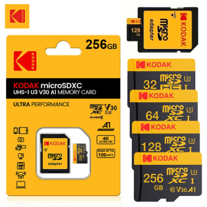 KODAK 100% Original Micro sd Card /128GB/256GB/512GB/1TB/2TB Microsd Memory Card Class10 SDXC U3 4K TF Card for Drone Phone