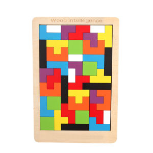 Children Wooden Tetris Tangram Intelligence Educational Fun Toy Toys Baby Thinking Logic Early Education Fun Toys 40 Pcs For Boys For Kids Puzzle Block For Girls Toys Children Gifts