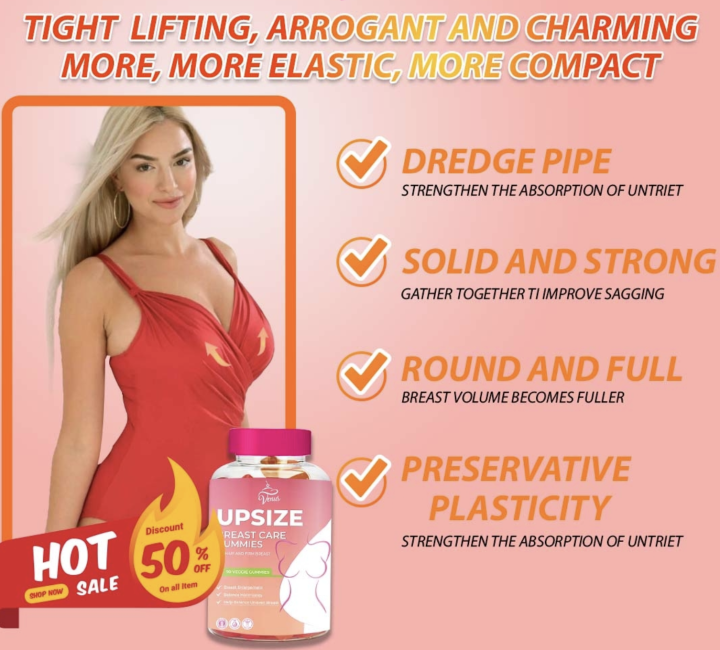 Authentic Upsize Breast Care Gummies Breast enlargement