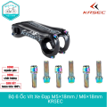 Bộ 6 Ốc Vít Xe Đạp KRSEC M5x18mm / M6x18mm – Thép Không Gỉ Mạ Titanium, Nhiều Màu. 