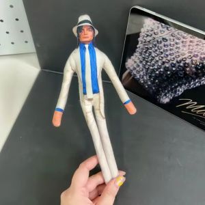Michael Bendable Plush Doll Flexible Wire Frame Poseable MJ Abstract Rat Jerky Doll King of Pop Collectible Toy Fan Gift