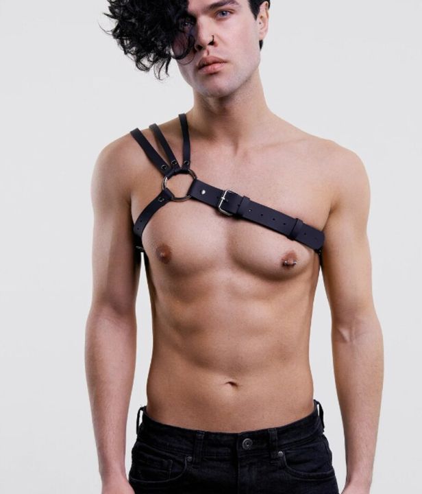 gay bondage sex toys Gay Free Video Male Leather Bondage Set Bdsm Restraint Bondage Sex Toys  Whips Collar HandCuffs main image 1