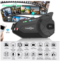 Freedconn  R1 Plus Motorcycle Group Intercom Waterproof HD Lens 1080P Video 6 Riders Bluetooth FM Wifi Helmet Headset Recorder. 