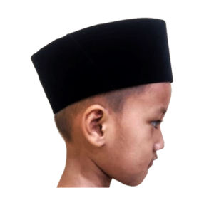 Peci Sokngkok Anak Hitam Polos/ Peci Anak / Peci Songkok Bludru/ Preci Presiden / Kopiah