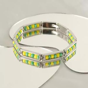 New titanium steel beaded bracelet with unique niche design stylish and elegant a popular cross-border product in Europe and America
