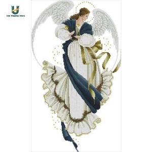 Cross Stitch Kits 11CT Stamped DIY Angel Full Embroider Needlework[Ueb Flagship Store]