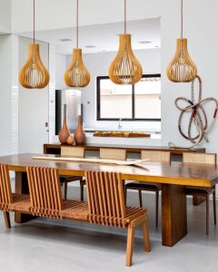 Piano-Key Design Foldable Wooden Bench