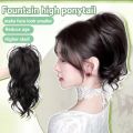 Short Curly Hair Wig Spice Girls Fountain Wig Natural HalfTied Wig. 