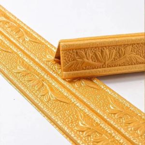 MODAQUICK Quality 3D Baseboard Anti-Collision Self-adhesive Collapsible Wall Sticker Edge Strip Stickers Corner Wallpaper Wall Waist Line