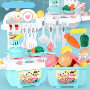 22 Pcs Mainan Dapur Anak Cooking Set Anak Mainan Anak Masak Simulasi Mainan Kitchen Set Mainan Anak Perempuan