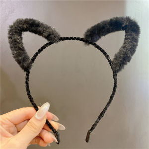 F4 Bando Cosplay Telinga Kucing Bandana Bulu Aksesoris Anime Cute Kitty Ears Fur Headband BCP011
