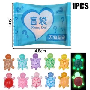 🔥10/20 chiếc Túi đồ chơi sưu tập Rùa phát sáng dễ thương Đồ chơi rùa hoạt hình mini tiểu cảnh vườn trang trí ô tô để bàn bể cá tự làm