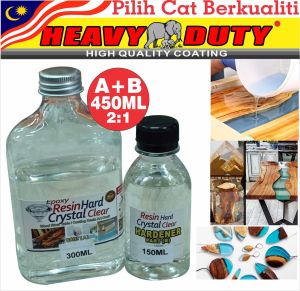 🔥 HARD🔥 450ML Epoxy Resin AB Glue RESIN Hard PVC Resin High Quality Crystal Ultra Clear Transparent Paint