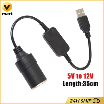 Car Converter 5V USB Male To Lighter Socket Female 12V for DVR Electronics Power Charger Adapter Auto Accessories 5V 2A USB To 12V Cigarette Lighter Socket USB Male To Female Cigarette Lighter Adapter Converter Car Electronics Accessories