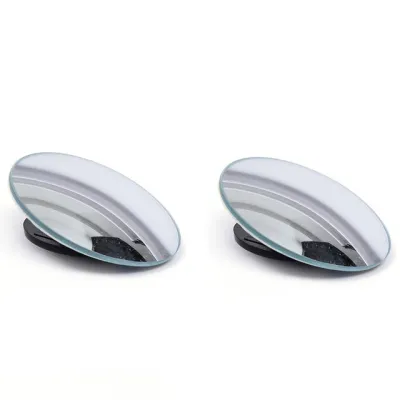 HuiLin. 2pcs Car Blind Spot Mirror Frameless Auxiliary Rearview Mirror Auto Motorcycle Universal Wide Angle Adjustable Small Mirrors