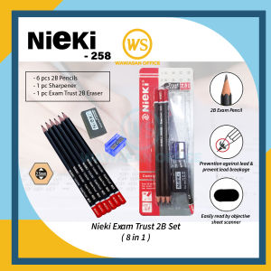 Nieki Exam Kit / Nieki Pencil Set / Stationery Set / Gift Set / Stationary Set Exam Grade 2B Pencil