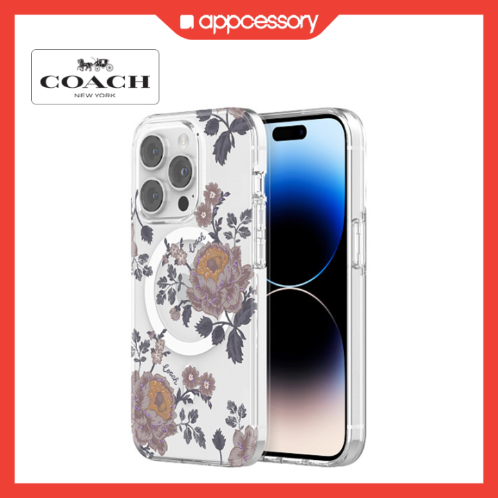 COACH iPhone 14 Plus/iPhone 14 Pro Moody Floral Case with MagSafe