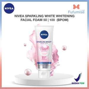 NIVEA Sparkling White Whitening Facial Foam 50 | 100  (BPOM)