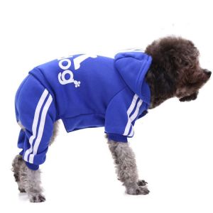 ADIDOG Set Baju + Celana Anjing Kucing - Kaos Olahraga Anjing Kucing - Pakaian Olahraga Hewan Peliharaan - Dog Cat Pet Clothes - Baju Hoodie Adidog
