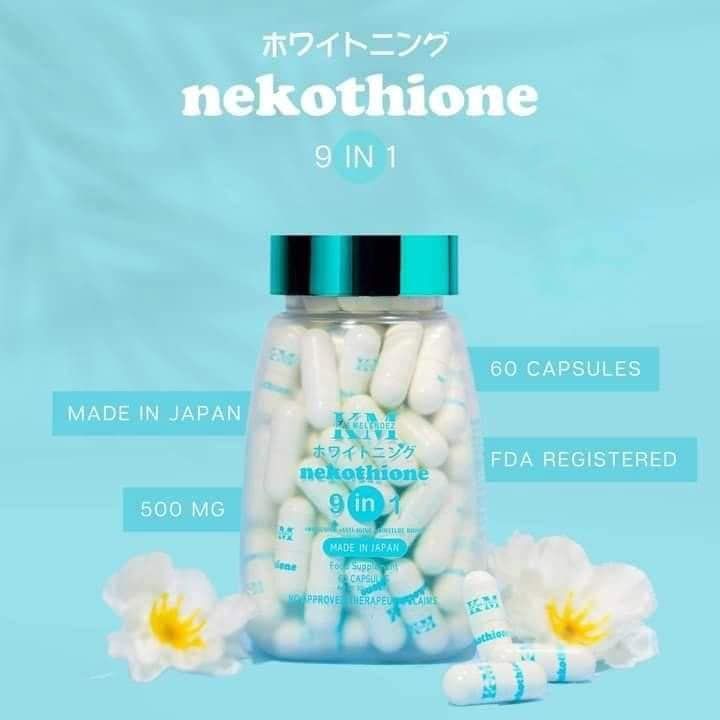 nekothione glutathione KM 9 in 1 Kath Melendez Neko and Nekocee Pouch free | Best Price Oman Make Nekothione a part of